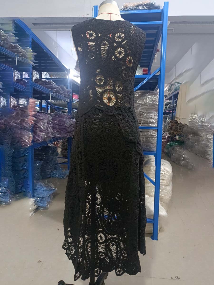 Fashion Knitted Asymmetric Hem Two Pieces Set