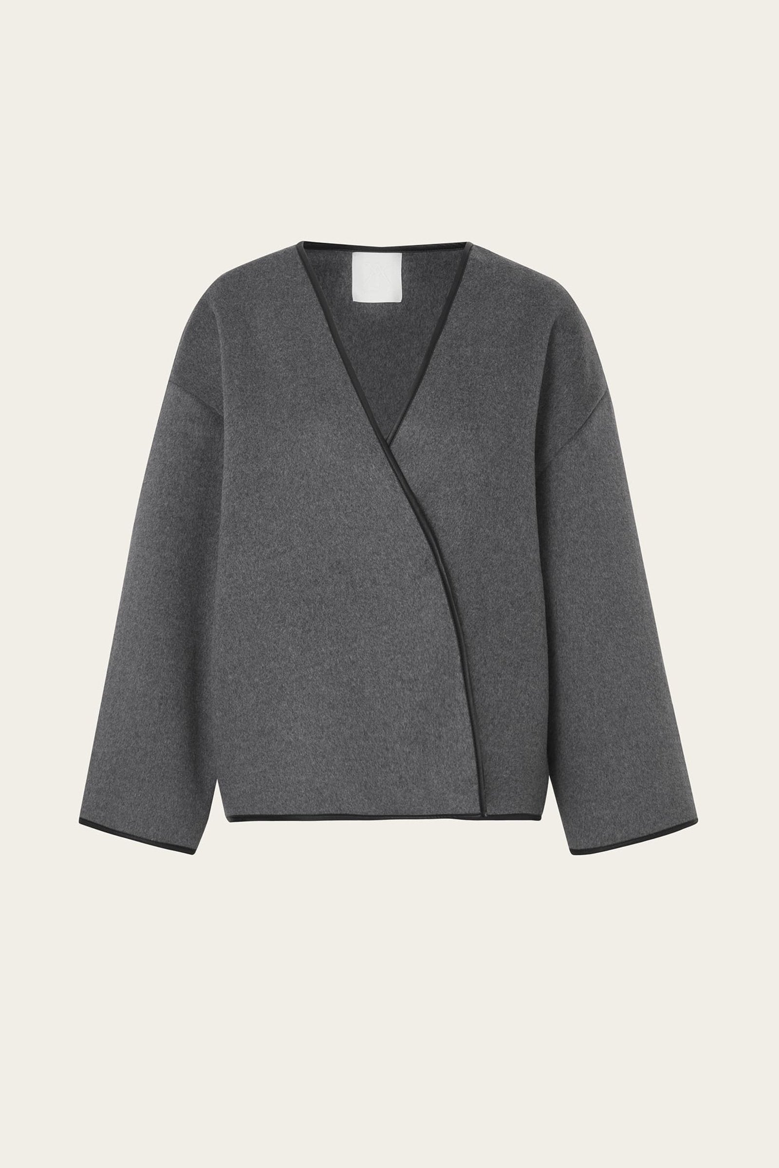 Simple Style Wool Balloon Jacket