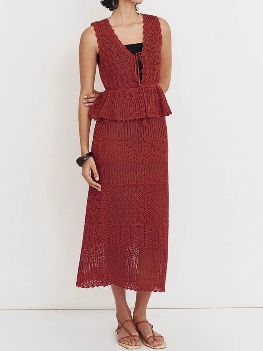 Breathable Summer 2pc Skirt Set