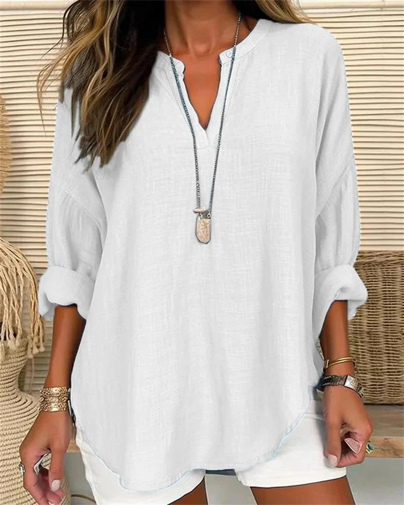 Modern Blue Striped Long Sleeve Top