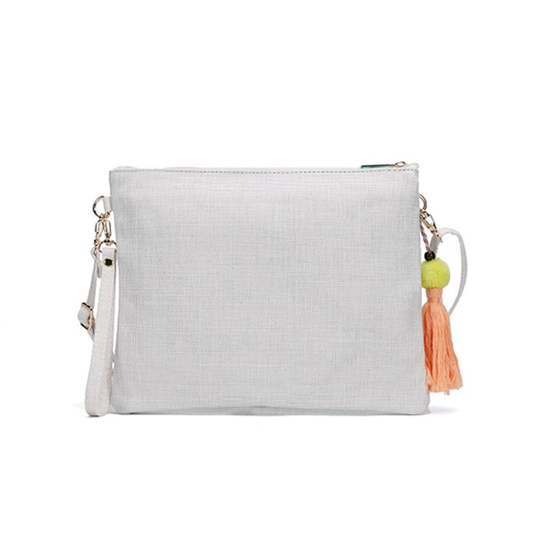 Envelope Tassel Hemp Clutch